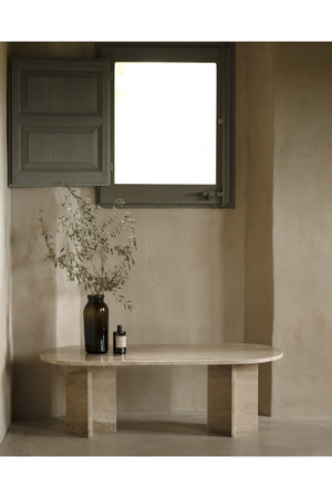 Oval Marble Coffee Table | Decowood Tuscany | Oroa.com