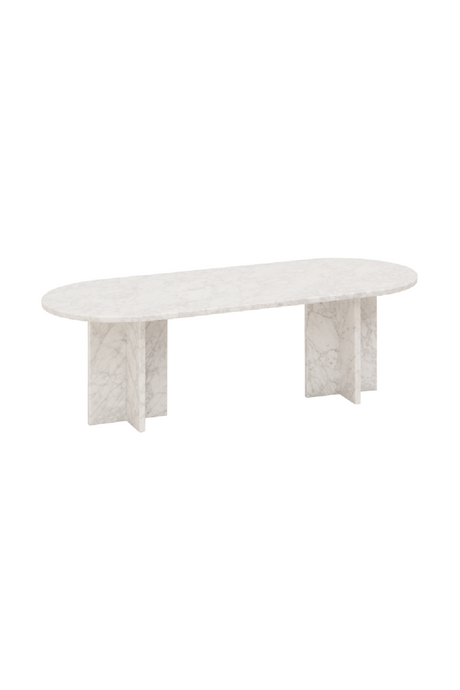 Oval Marble Coffee Table | Decowood Tuscany | Oroa.com