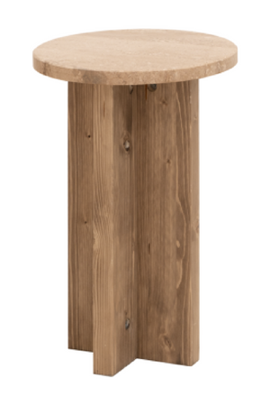 Round Marble Side Table | Decowood Tuscany | Oroa.com