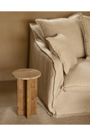 Round Marble Side Table | Decowood Tuscany | Oroa.com