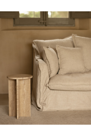 Round Marble Side Table | Decowood Tuscany | Oroa.com