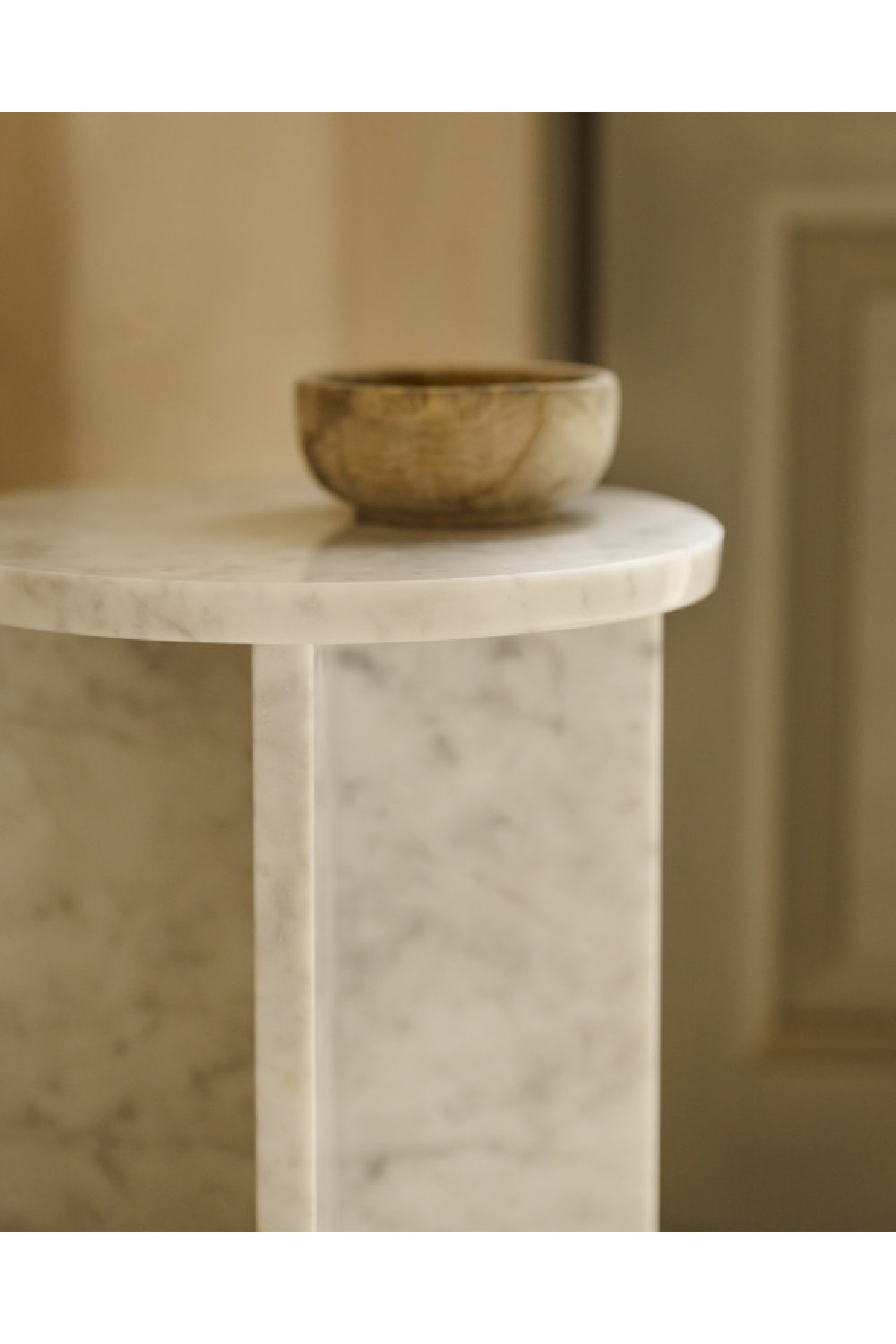 Round Marble Side Table | Decowood Tuscany | Oroa.com