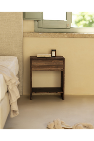 Fluted Drawer Nightstand | Decowood Ubud | OROA.com