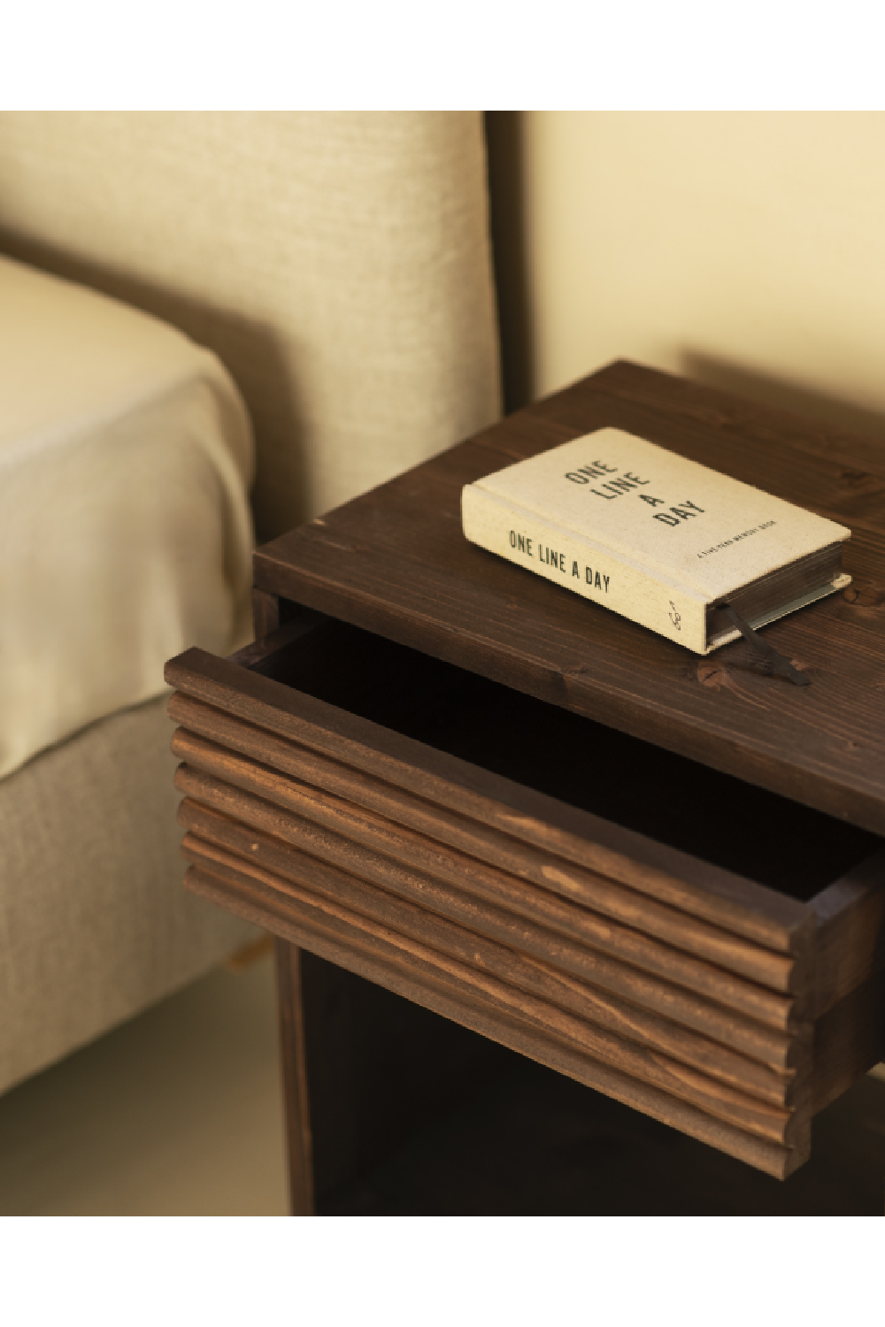 Fluted Drawer Nightstand | Decowood Ubud | OROA.com