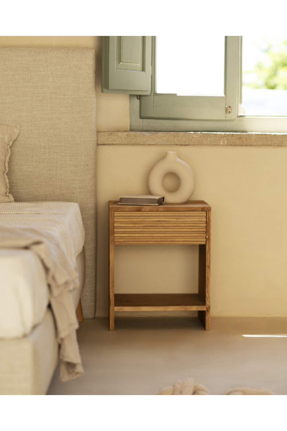 Fluted Drawer Nightstand | Decowood Ubud | OROA.com