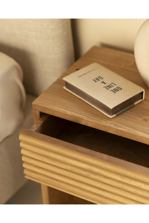 Fluted Drawer Nightstand | Decowood Ubud | OROA.com
