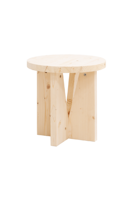 Round Nordic Nightstand | Decowood Vega | OROA.com