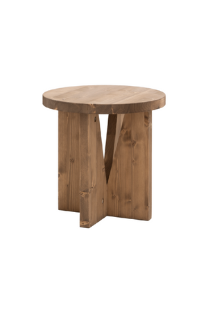 Round Nordic Nightstand | Decowood Vega | OROA.com