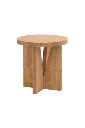 Round Nordic Nightstand | Decowood Vega | OROA.com