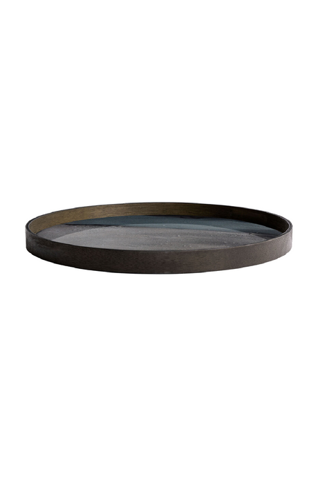 Hand-painted Glass Round Tray | Ethnicraft Organic | Oroa.com