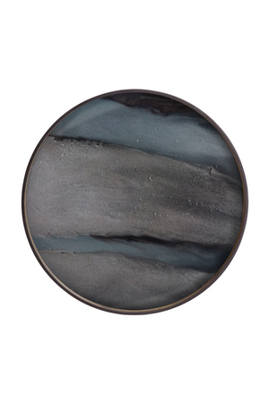 Hand-painted Glass Round Tray | Ethnicraft Organic | Oroa.com