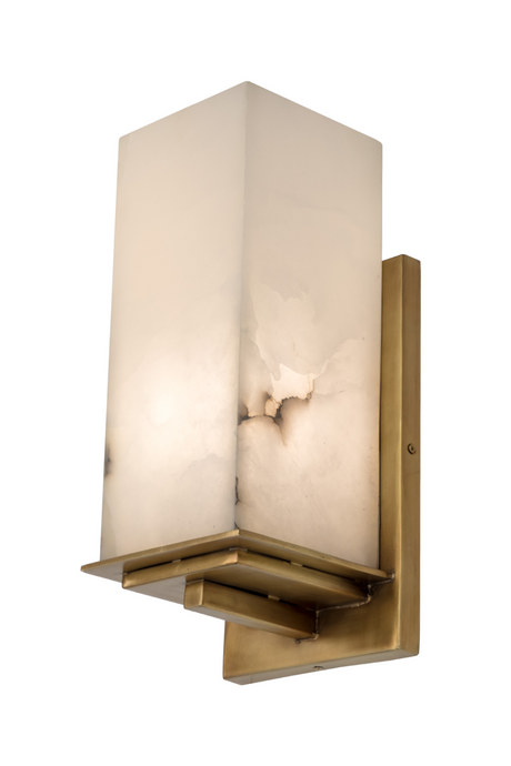 Modern European furniture - Alabaster Block Wall Lamp - www.oroa.com