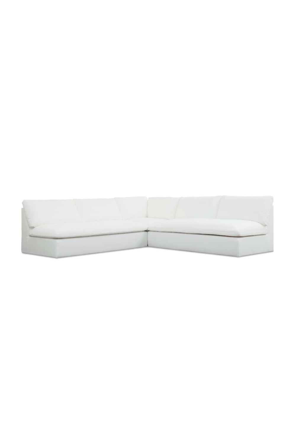   3-Piece White Outdoor Modular Sofa | Oroa.com