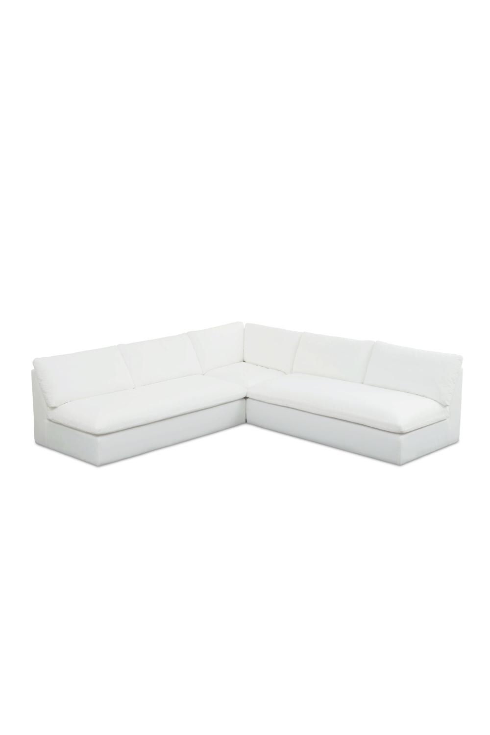   3-Piece White Outdoor Modular Sofa | Oroa.com