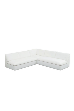   3-Piece White Outdoor Modular Sofa | Oroa.com