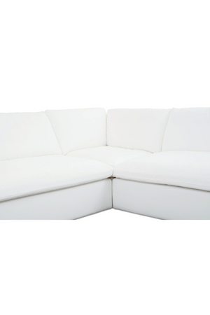   3-Piece White Outdoor Modular Sofa | Oroa.com