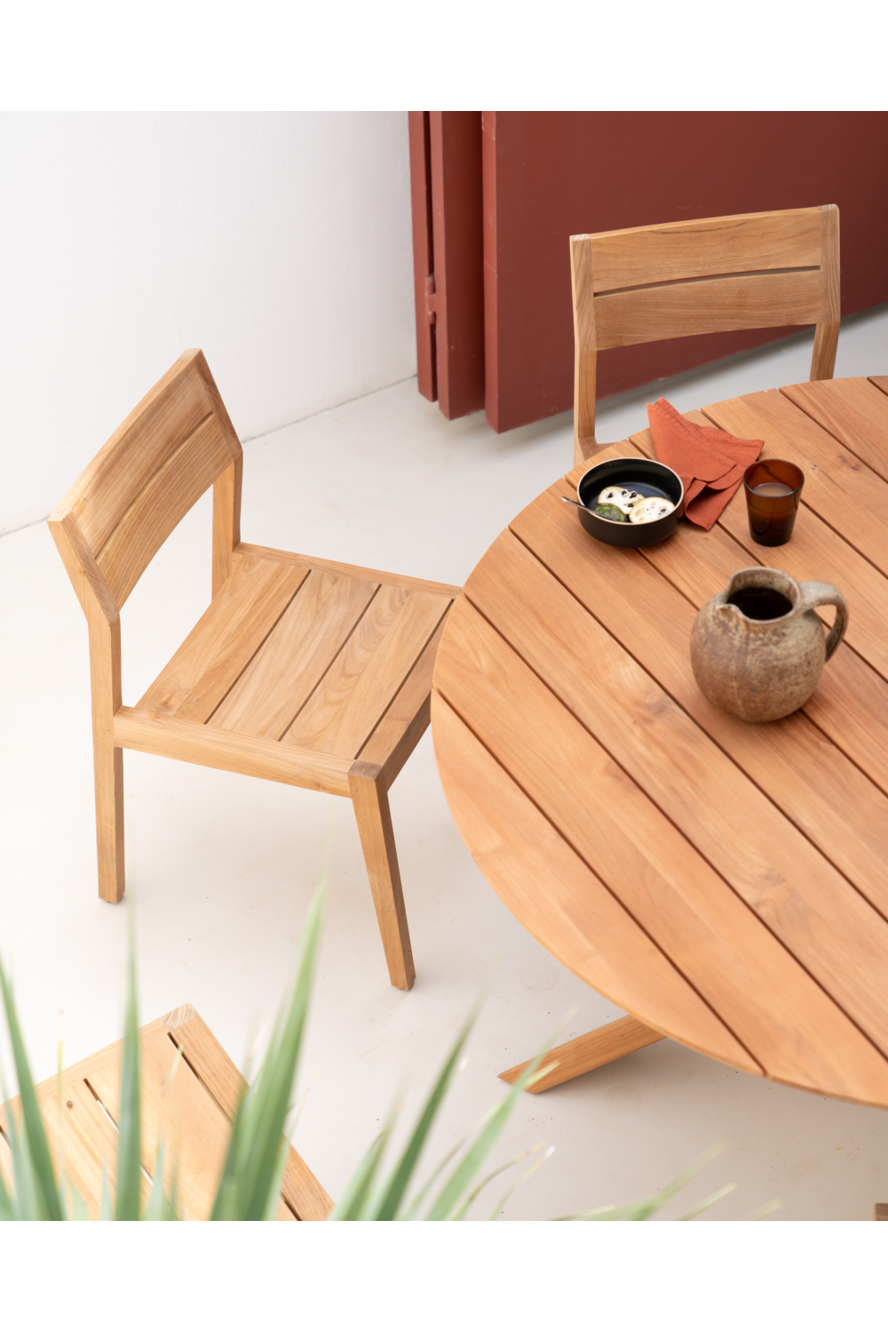 Solid Teak Outdoor Dining Chair | Ethnicraft EX 1 | OROA.com