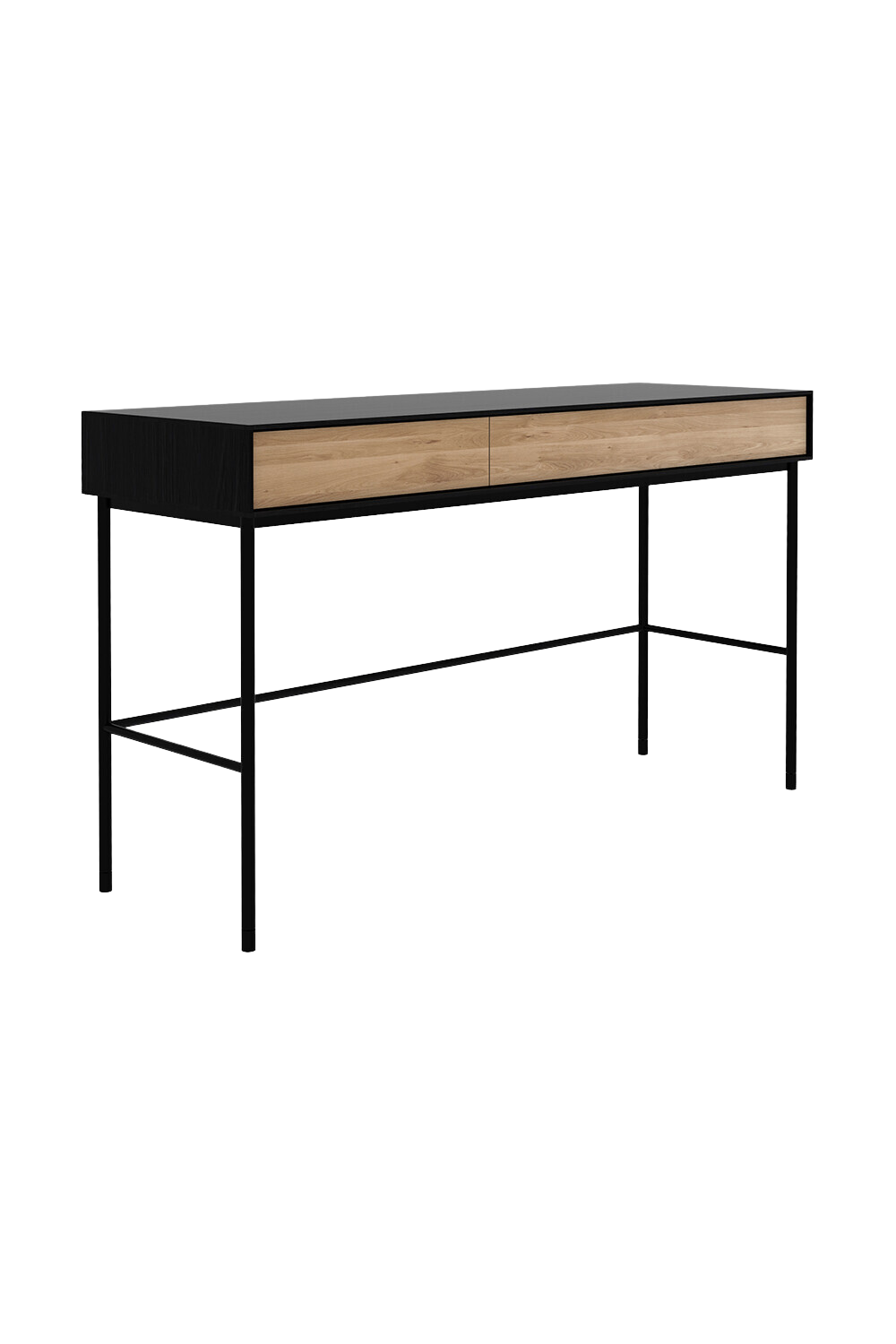 Solid Oak 2-Drawer Desk | Ethnicraft Blackbird | Oroa.com