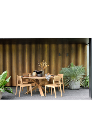Solid Teak Outdoor Dining Chair | Ethnicraft EX 1 | OROA.com