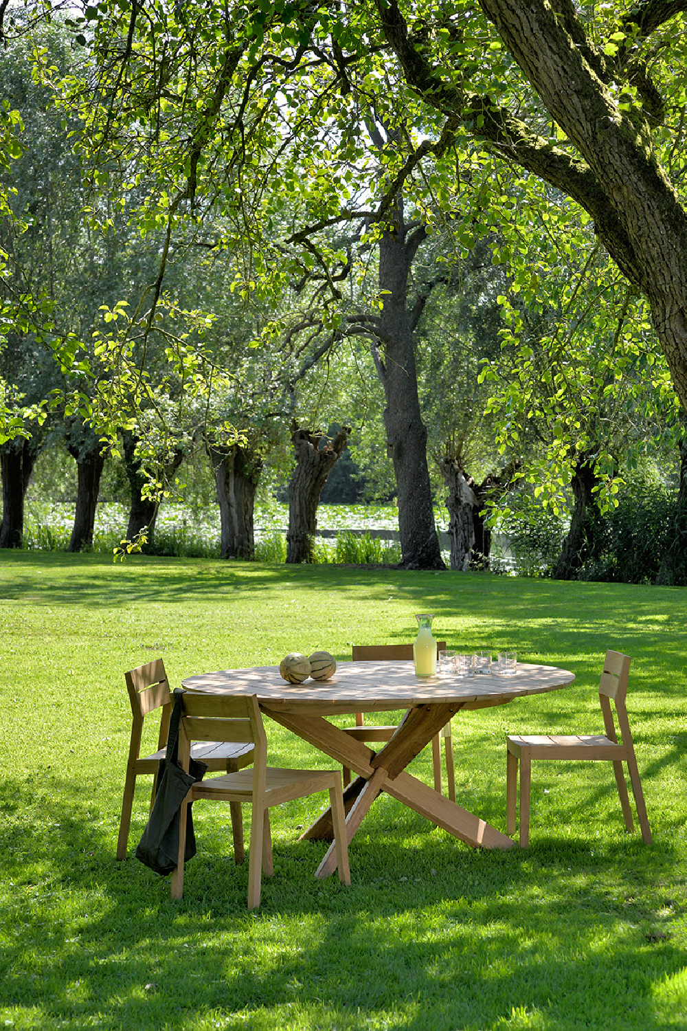 Solid Teak Outdoor Dining Chair | Ethnicraft EX 1 | OROA.com