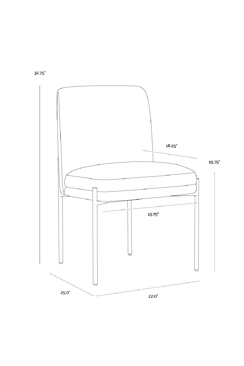 Modern European furniture - Textured Fabric Dining Chair - www.oroa.com
