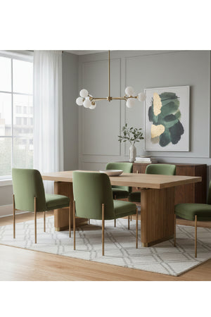   Modern European furniture - Chamfered Edge Oak Dining Table - www.oroa.com | Oroa.com