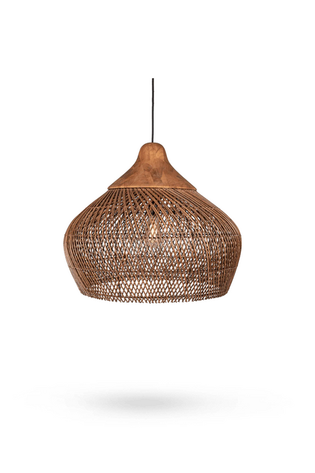 Rattan Rustic Hanging Lamp | dBodhi Harp | OROA.com