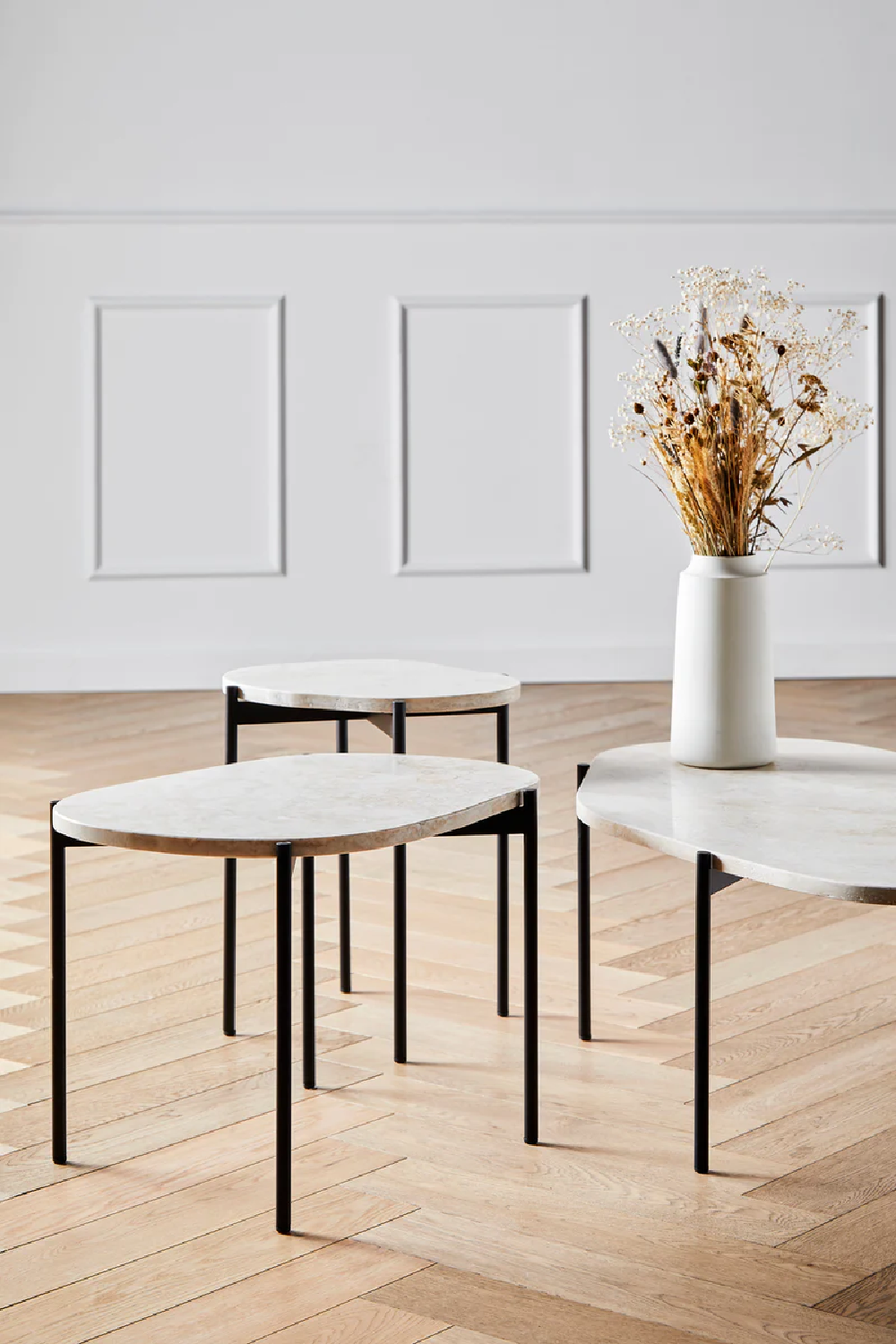 Travertine Organic Occasional Table S | WOUD La Terra | OROA.com
