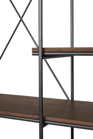 Brown Teak Hanging Rack | Ethnicraft Oscar | Oroa.com