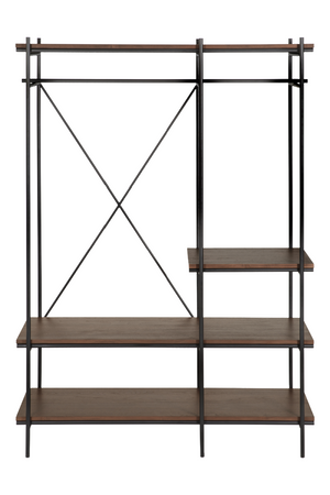 Brown Teak Hanging Rack | Ethnicraft Oscar | Oroa.com
