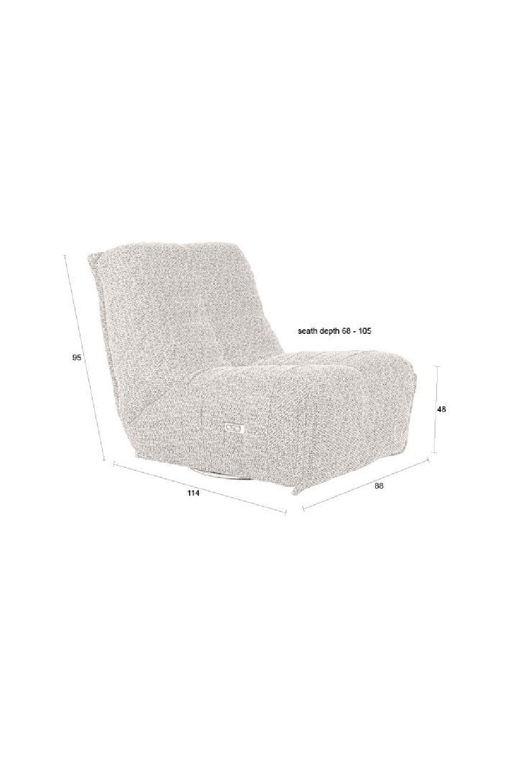 Recliner Lounge Chair | Dutchbone Hamilton | Oroa.com