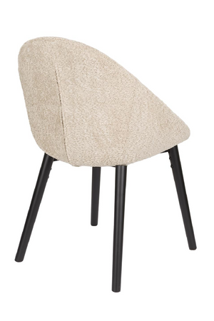 Bouclé Tub Dining Chairs (2) | Dutchbone Fenna | OROA.com
