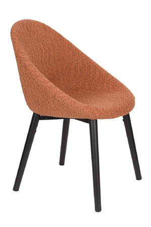 Bouclé Tub Dining Chairs (2) | Dutchbone Fenna | OROA.com
