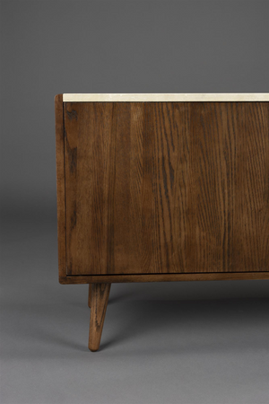 Travertine Top 3-Door Sideboard | Dutchbone Arda | OROA.com