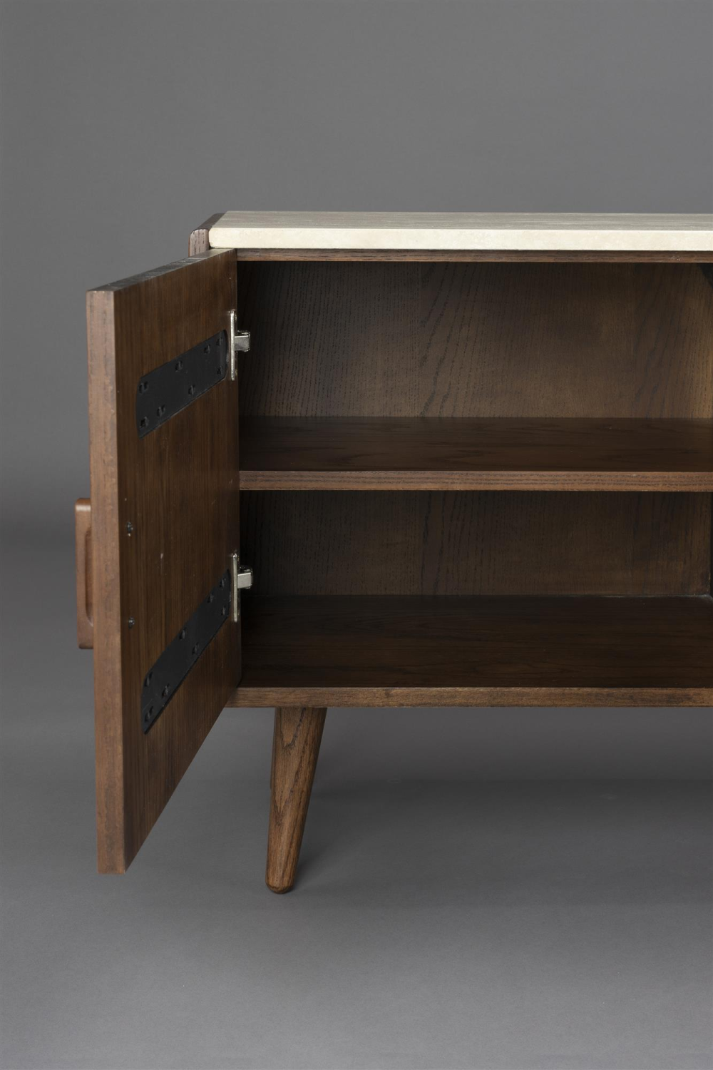 Travertine Top 3-Door Sideboard | Dutchbone Arda | OROA.com