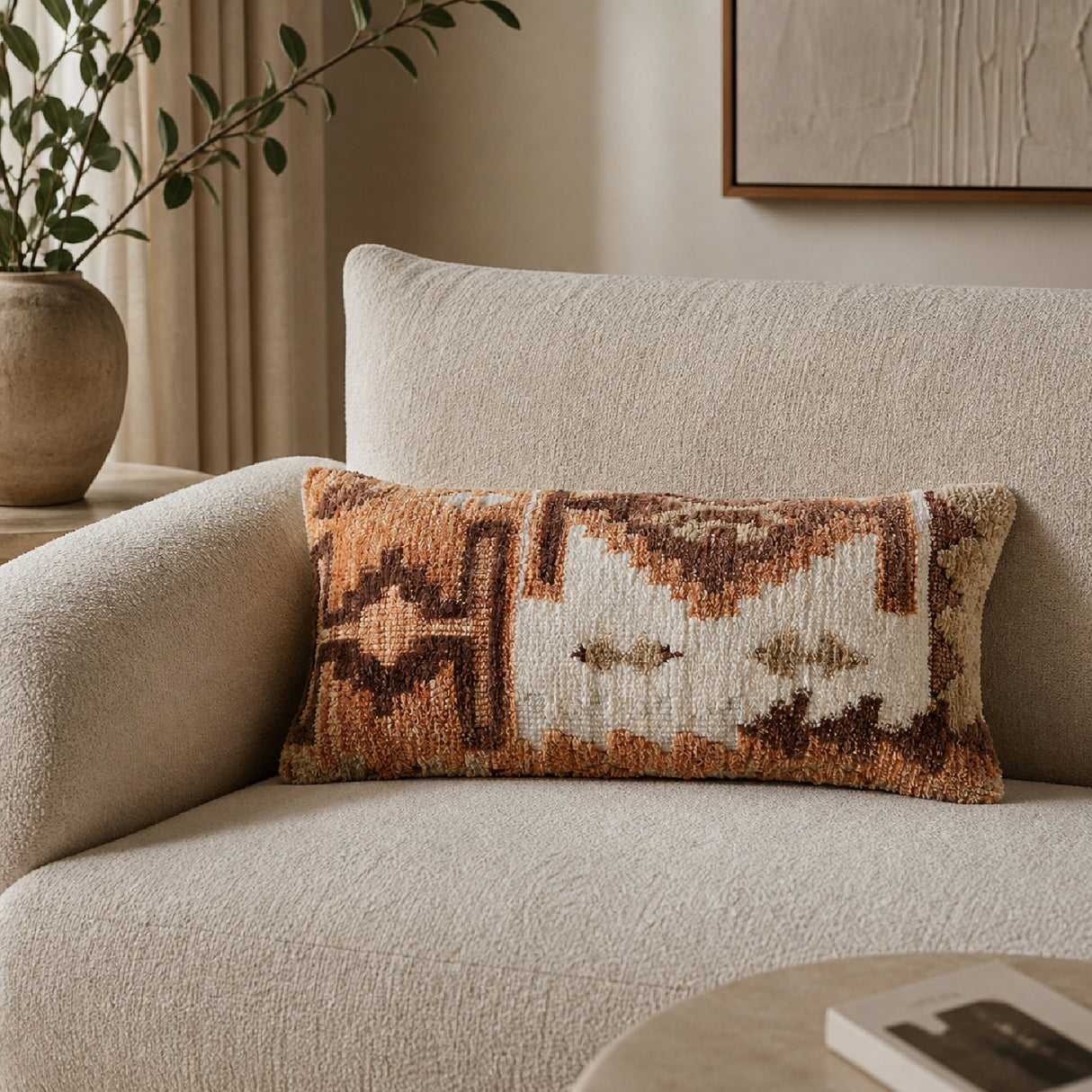   Modern European furniture - Patterned Woven Fabric Cushion - www.oroa.com | Oroa.com