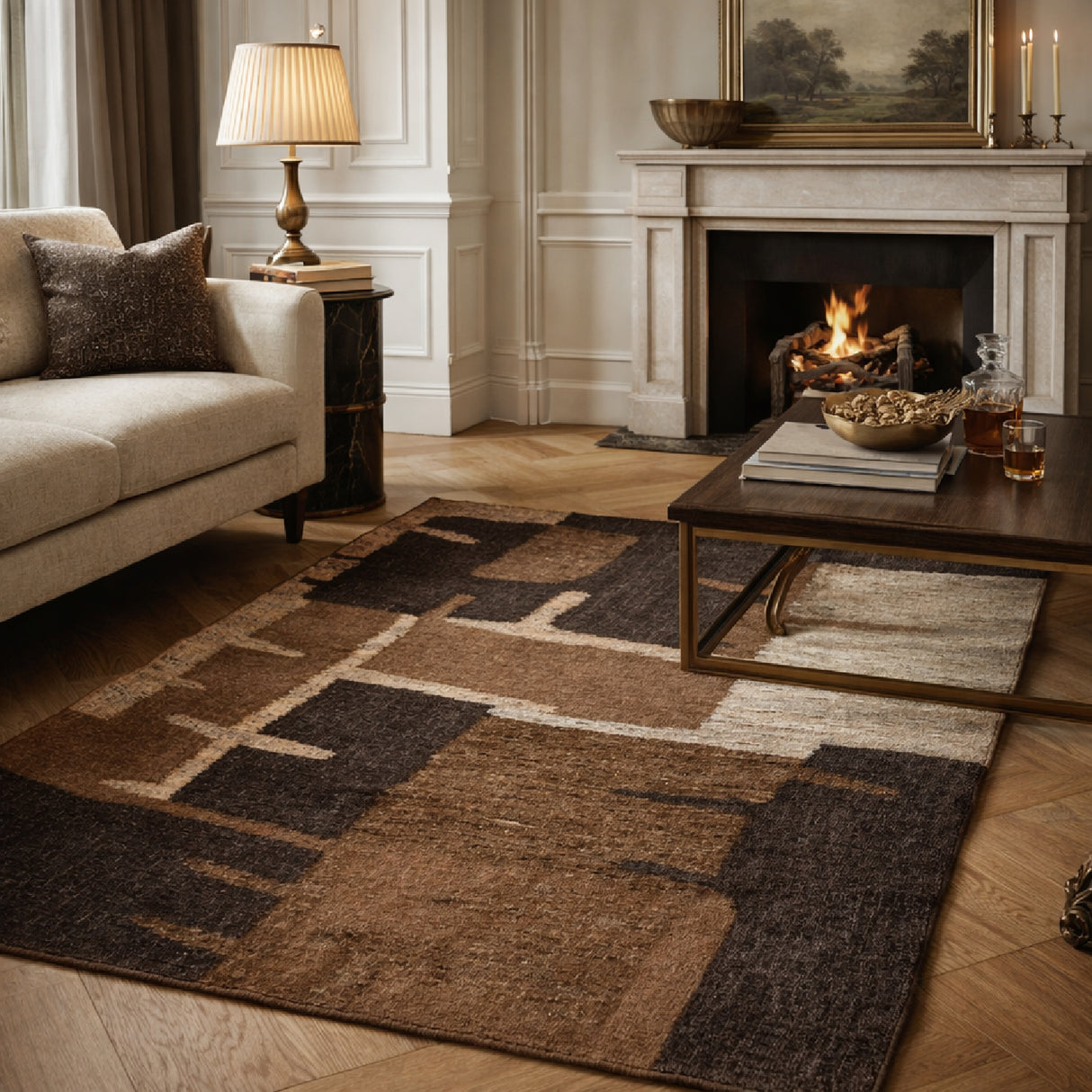   Hand-woven Wool Carpet 6'7" x 10' | Oroa.com