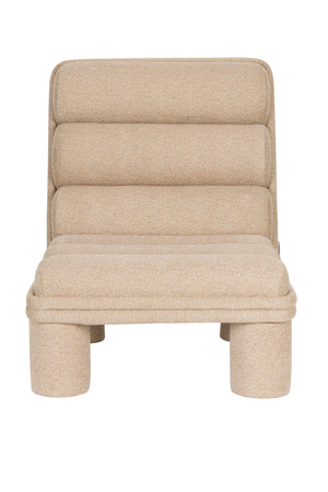 Bouclé Channeled Lounge Chair | Dutchbone Fern | OROA.com
