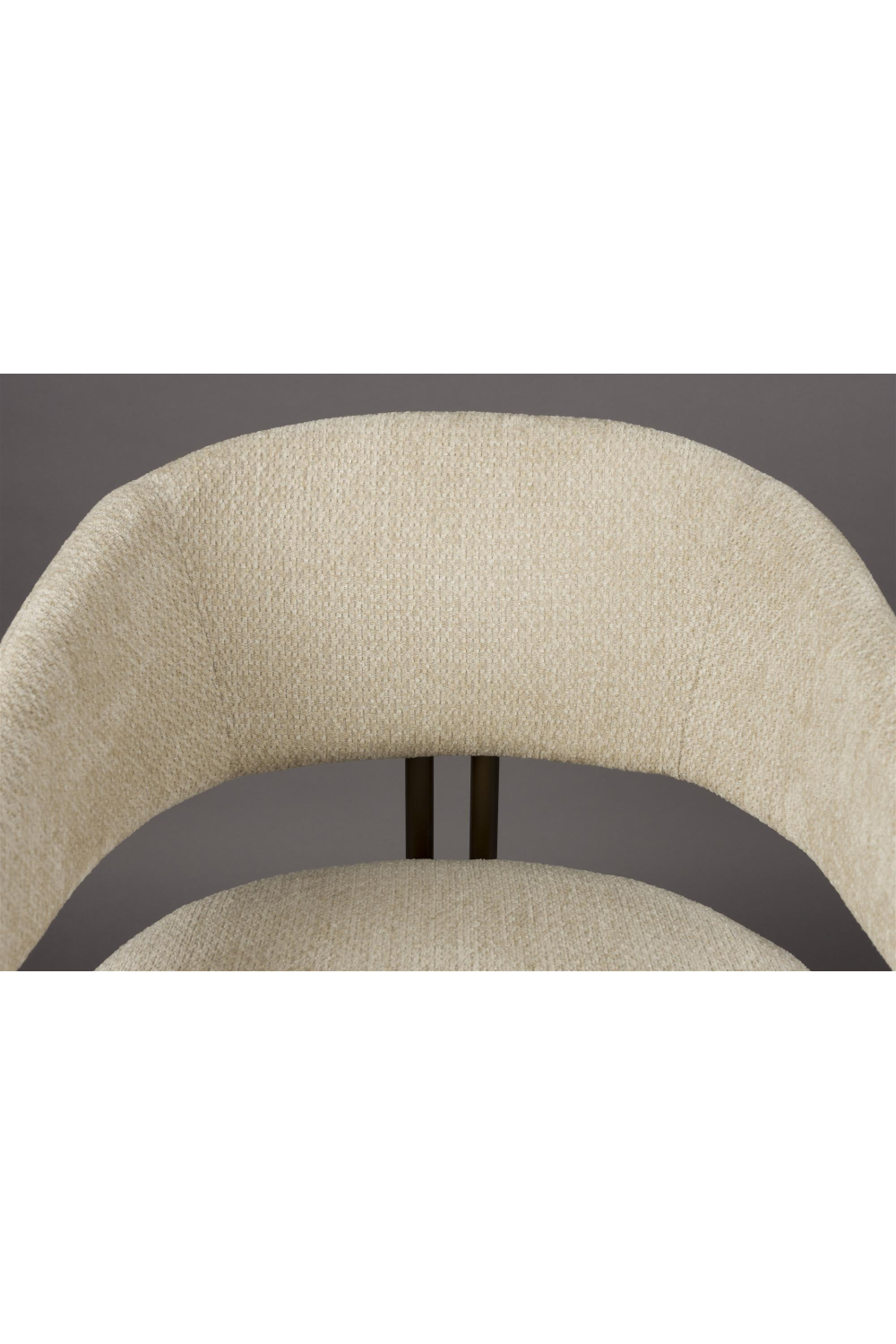 Bouclé Curved Dining Chairs (2) | Dutchbone Naida| OROA.com
