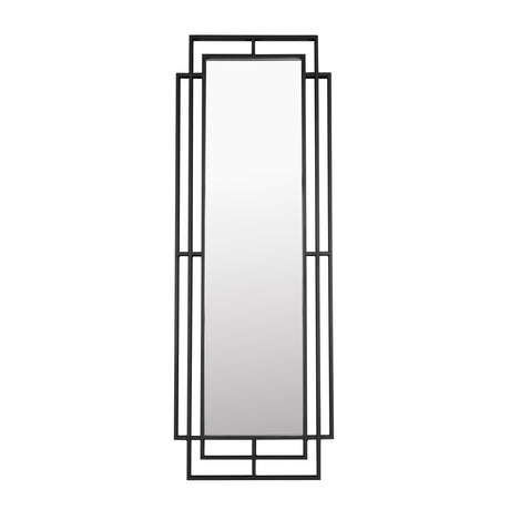   Modern European furniture - Black Metal Framed Mirror - www.oroa.com | Oroa.com