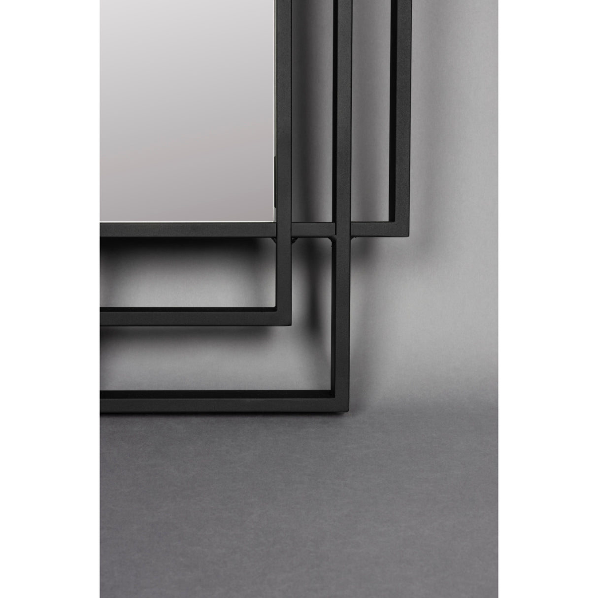   Modern European furniture - Black Metal Framed Mirror - www.oroa.com | Oroa.com