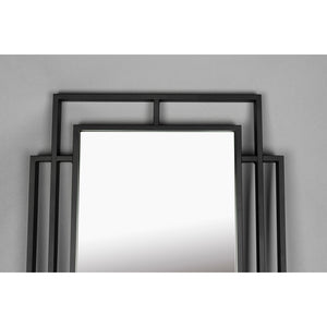   Modern European furniture - Black Metal Framed Mirror - www.oroa.com | Oroa.com