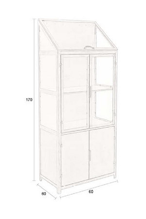 Gold Display Cabinet | Dutchbone Monviso | OROA.com