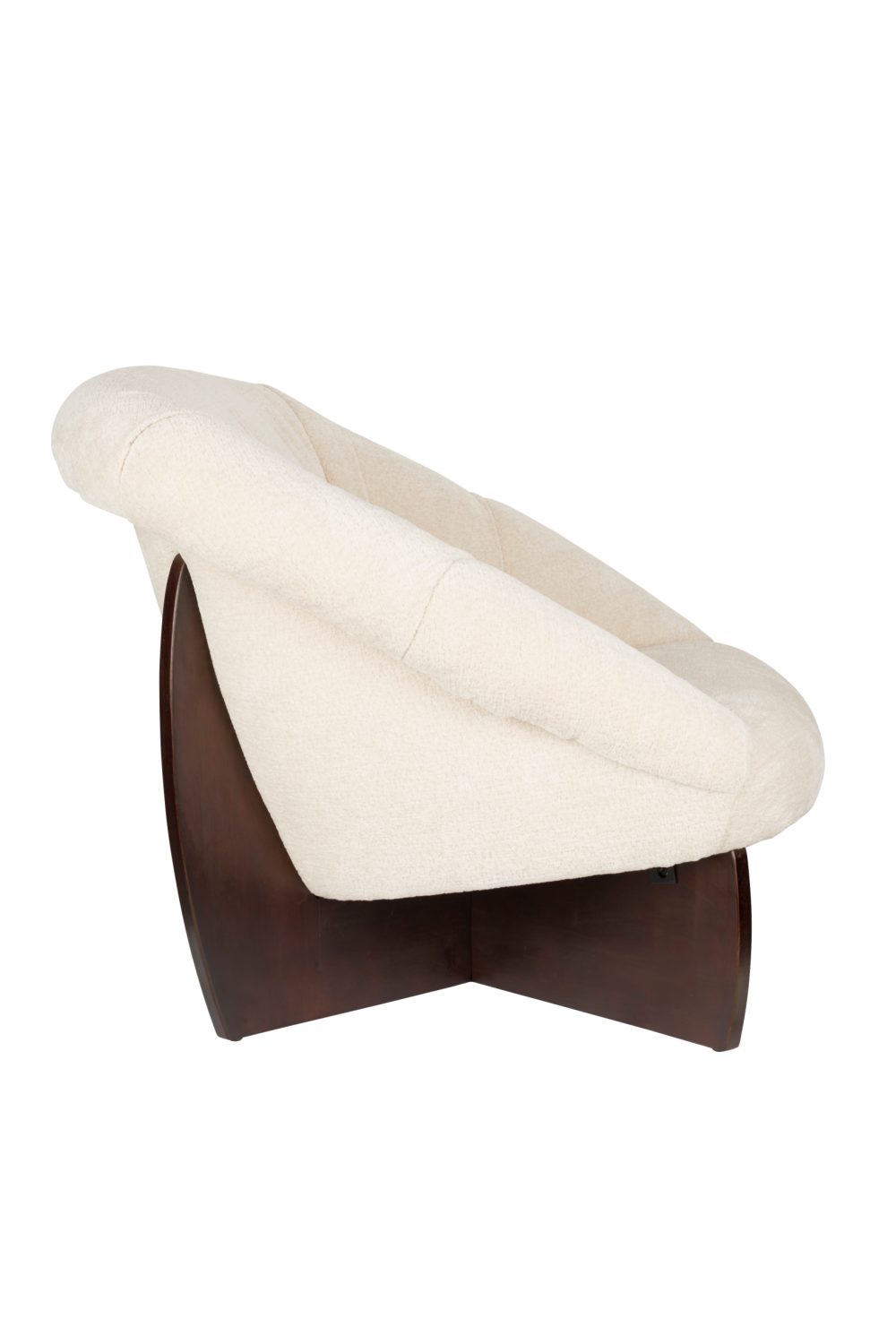 Beige Bouclé Lounge Chair | Dutchbone Emilius | OROA.com