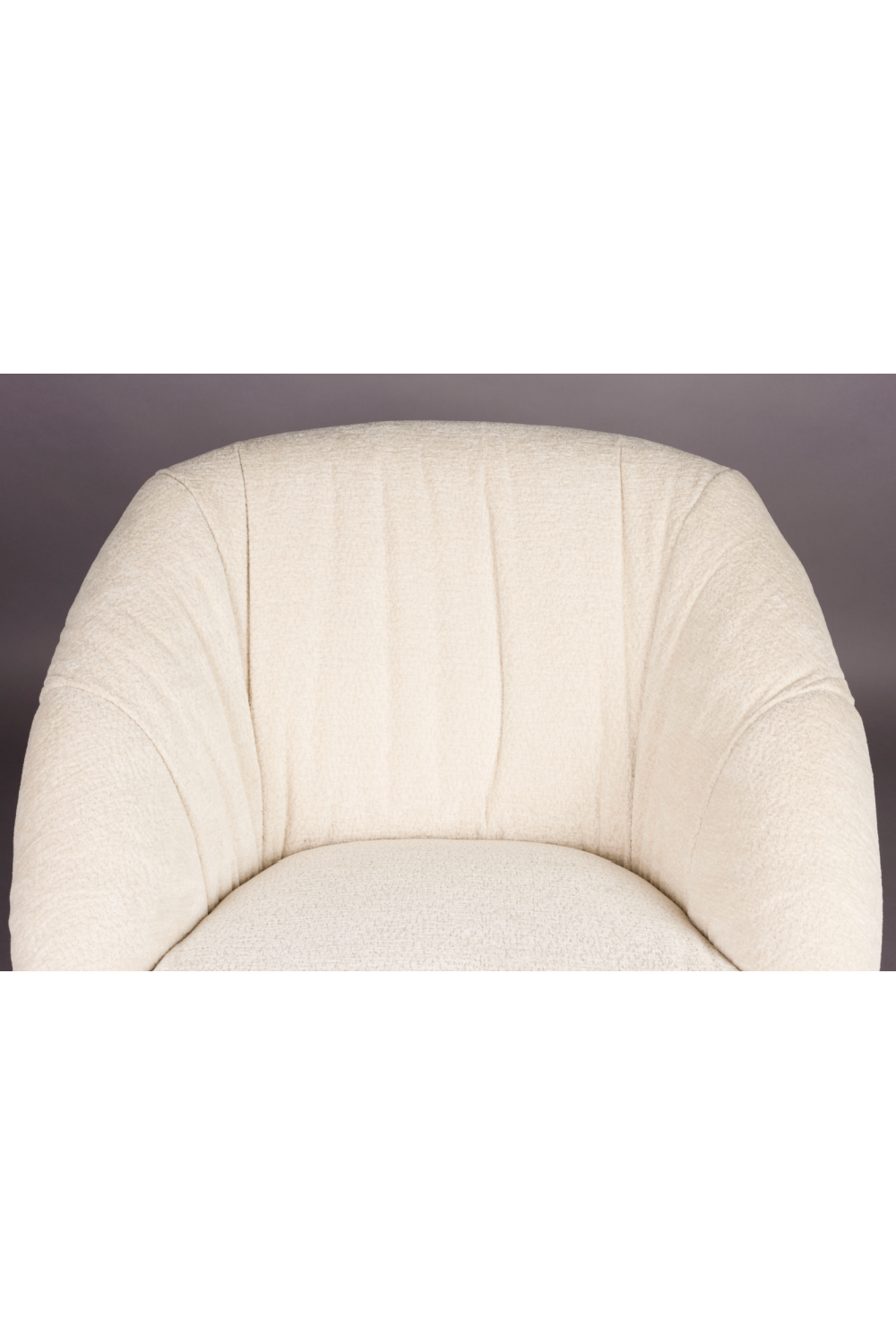 Beige Bouclé Lounge Chair | Dutchbone Emilius | OROA.com