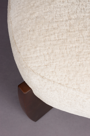 Beige Bouclé Pouf | Dutchbone Emilius | OROA.com