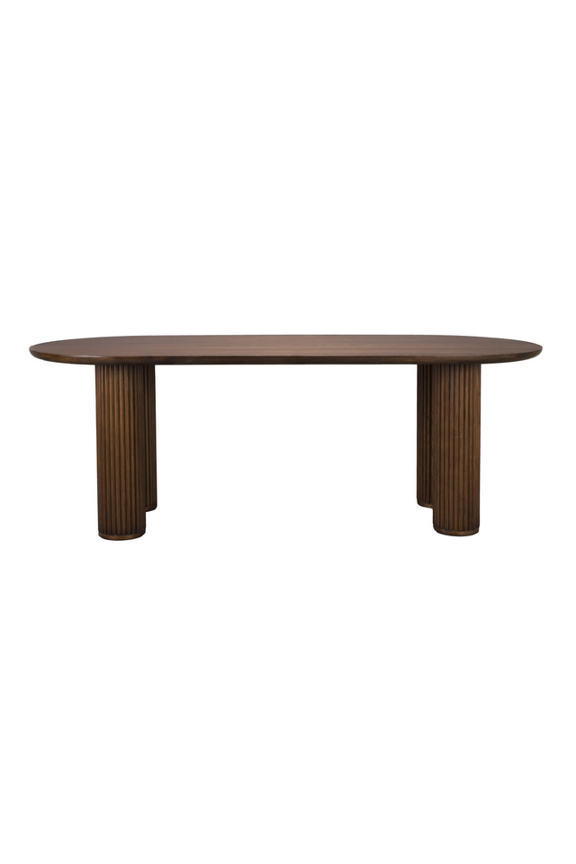 Brown Oak Dining Table | Dutchbone Dean | OROA.com