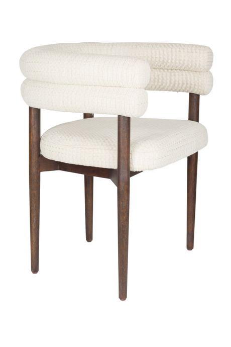 Off-White Curved Dining Chair | Dutchbone Sela | OROA.com