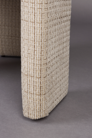 Beige Woven Design Dining Chair | Dutchbone Medina | OROA.com