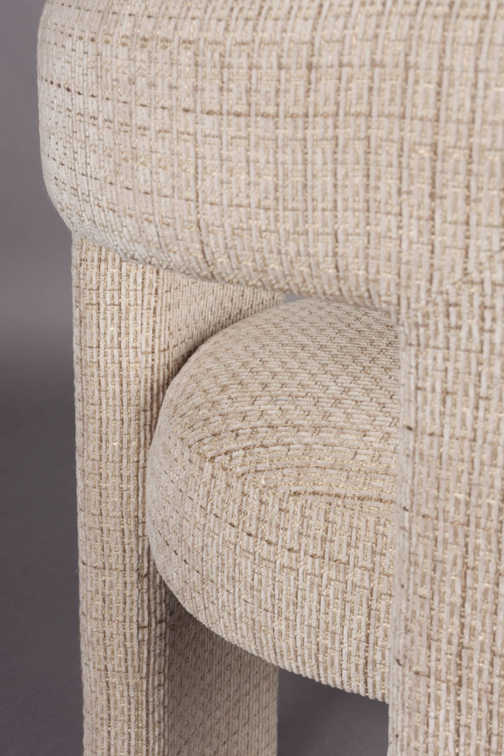 Beige Woven Design Dining Chair | Dutchbone Medina | OROA.com